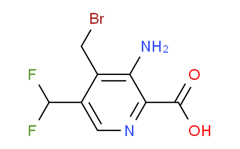 AM207657 | 1806017-67-3 | 3-Amino-4-(bromomethyl)-5-(difluoromethyl)pyridine-2-carboxylic acid