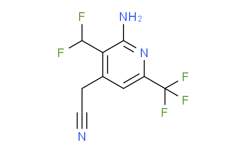 2-Amino-3-(difluoromethyl)-6-(trifluoromethyl)pyridine-4-acetonitrile