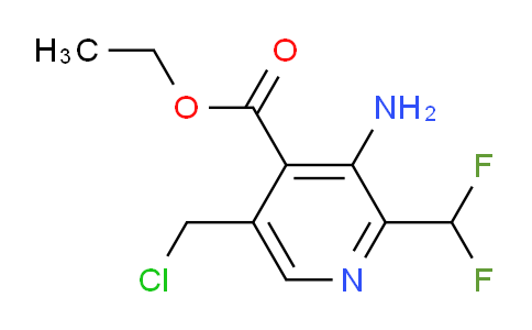Ethyl 3-amino-5-(chloromethyl)-2-(difluoromethyl)pyridine-4-carboxylate