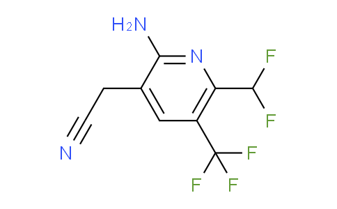 AM207665 | 1804463-84-0 | 2-Amino-6-(difluoromethyl)-5-(trifluoromethyl)pyridine-3-acetonitrile