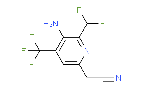 AM207667 | 1805229-89-3 | 3-Amino-2-(difluoromethyl)-4-(trifluoromethyl)pyridine-6-acetonitrile