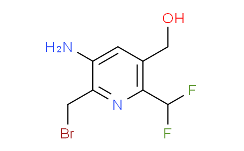 3-Amino-2-(bromomethyl)-6-(difluoromethyl)pyridine-5-methanol
