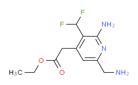AM207679 | 1806010-53-6 | Ethyl 2-amino-6-(aminomethyl)-3-(difluoromethyl)pyridine-4-acetate