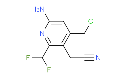 6-Amino-4-(chloromethyl)-2-(difluoromethyl)pyridine-3-acetonitrile