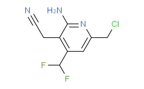 2-Amino-6-(chloromethyl)-4-(difluoromethyl)pyridine-3-acetonitrile