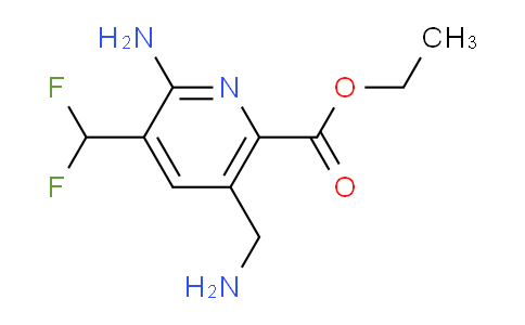 Ethyl 2-amino-5-(aminomethyl)-3-(difluoromethyl)pyridine-6-carboxylate