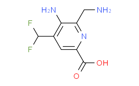 AM207706 | 1805336-84-8 | 3-Amino-2-(aminomethyl)-4-(difluoromethyl)pyridine-6-carboxylic acid