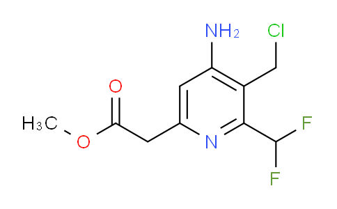 AM207709 | 1805334-01-3 | Methyl 4-amino-3-(chloromethyl)-2-(difluoromethyl)pyridine-6-acetate