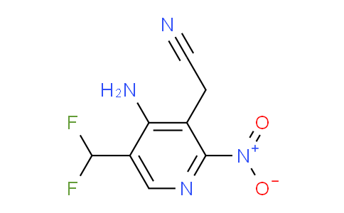 AM207751 | 1805367-59-2 | 4-Amino-5-(difluoromethyl)-2-nitropyridine-3-acetonitrile