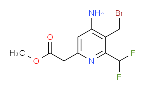 Methyl 4-amino-3-(bromomethyl)-2-(difluoromethyl)pyridine-6-acetate
