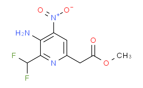 Methyl 3-amino-2-(difluoromethyl)-4-nitropyridine-6-acetate