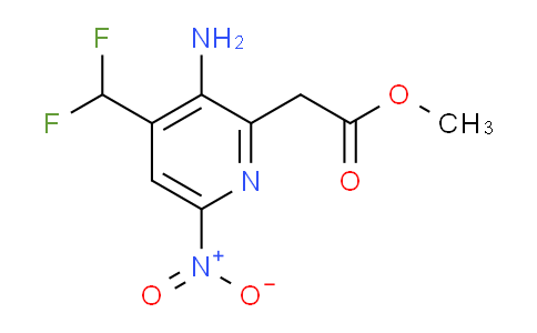 Methyl 3-amino-4-(difluoromethyl)-6-nitropyridine-2-acetate