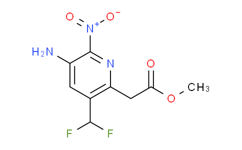 Methyl 3-amino-5-(difluoromethyl)-2-nitropyridine-6-acetate