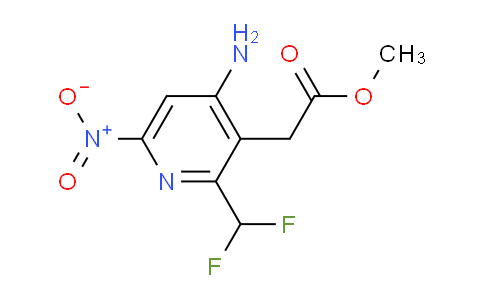 Methyl 4-amino-2-(difluoromethyl)-6-nitropyridine-3-acetate
