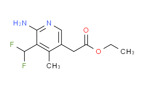 Ethyl 2-amino-3-(difluoromethyl)-4-methylpyridine-5-acetate
