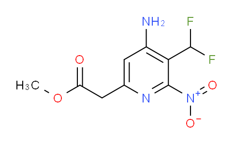 Methyl 4-amino-3-(difluoromethyl)-2-nitropyridine-6-acetate