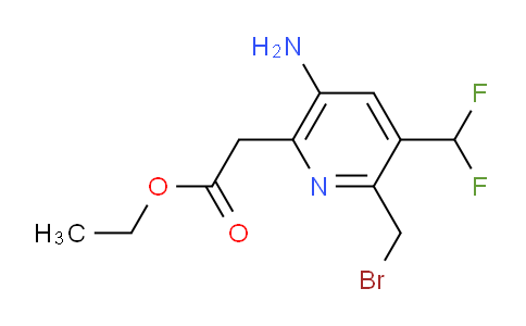 AM207809 | 1806817-49-1 | Ethyl 5-amino-2-(bromomethyl)-3-(difluoromethyl)pyridine-6-acetate