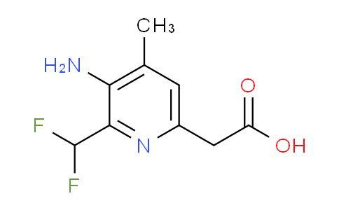 3-Amino-2-(difluoromethyl)-4-methylpyridine-6-acetic acid