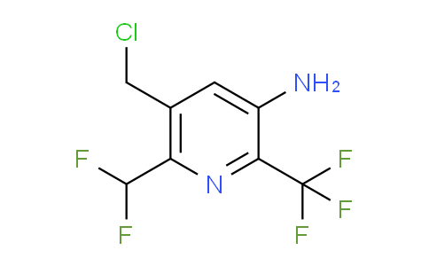 3-Amino-5-(chloromethyl)-6-(difluoromethyl)-2-(trifluoromethyl)pyridine