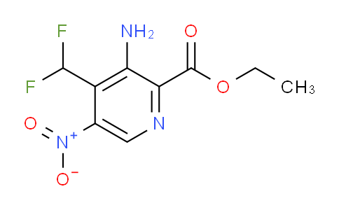 Ethyl 3-amino-4-(difluoromethyl)-5-nitropyridine-2-carboxylate