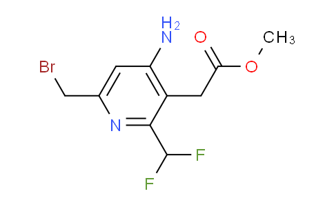 AM207841 | 1806019-84-0 | Methyl 4-amino-6-(bromomethyl)-2-(difluoromethyl)pyridine-3-acetate