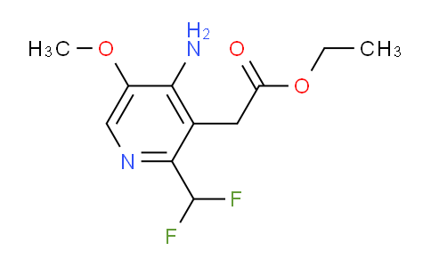 AM207866 | 1805349-99-8 | Ethyl 4-amino-2-(difluoromethyl)-5-methoxypyridine-3-acetate