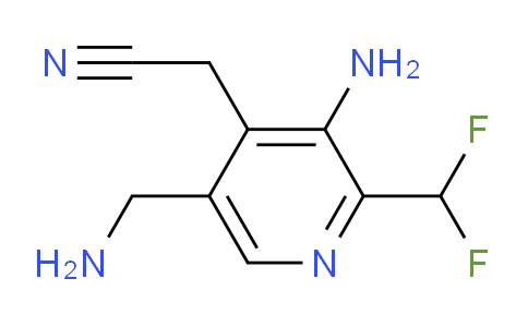 3-Amino-5-(aminomethyl)-2-(difluoromethyl)pyridine-4-acetonitrile