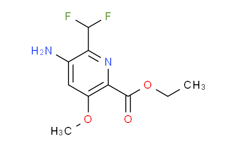 Ethyl 3-amino-2-(difluoromethyl)-5-methoxypyridine-6-carboxylate
