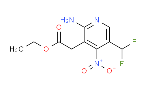 Ethyl 2-amino-5-(difluoromethyl)-4-nitropyridine-3-acetate