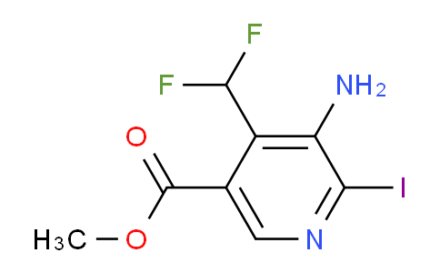 AM207961 | 1805366-57-7 | Methyl 3-amino-4-(difluoromethyl)-2-iodopyridine-5-carboxylate
