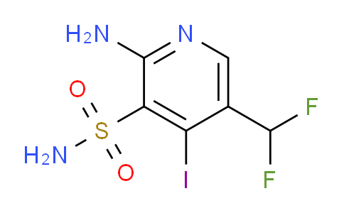 2-Amino-5-(difluoromethyl)-4-iodopyridine-3-sulfonamide