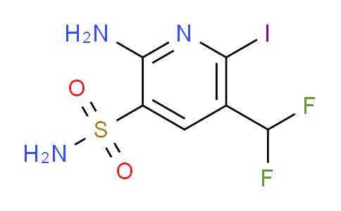 2-Amino-5-(difluoromethyl)-6-iodopyridine-3-sulfonamide