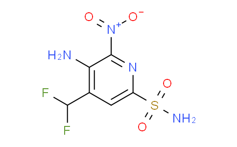 3-Amino-4-(difluoromethyl)-2-nitropyridine-6-sulfonamide