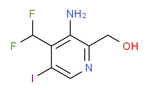 3-Amino-4-(difluoromethyl)-5-iodopyridine-2-methanol