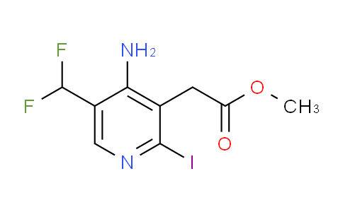 Methyl 4-amino-5-(difluoromethyl)-2-iodopyridine-3-acetate