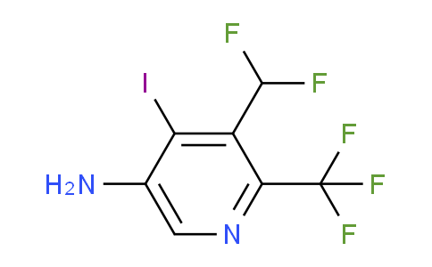 5-Amino-3-(difluoromethyl)-4-iodo-2-(trifluoromethyl)pyridine