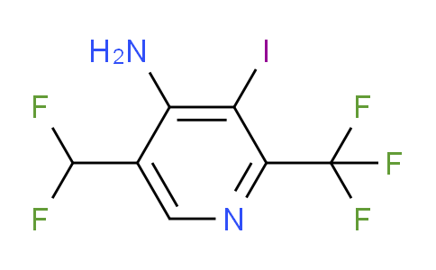 4-Amino-5-(difluoromethyl)-3-iodo-2-(trifluoromethyl)pyridine