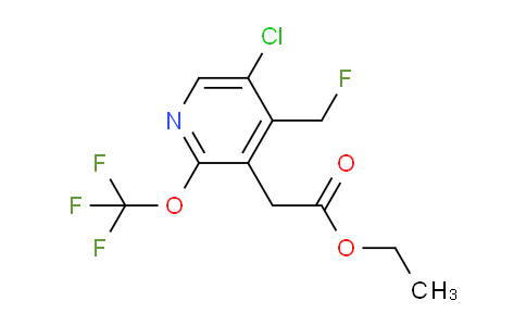 Ethyl 5-chloro-4-(fluoromethyl)-2-(trifluoromethoxy)pyridine-3-acetate