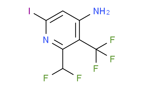 4-Amino-2-(difluoromethyl)-6-iodo-3-(trifluoromethyl)pyridine