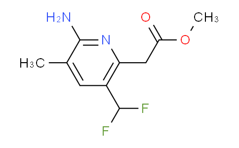Methyl 2-amino-5-(difluoromethyl)-3-methylpyridine-6-acetate
