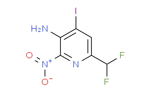 AM208063 | 1806885-52-8 | 3-Amino-6-(difluoromethyl)-4-iodo-2-nitropyridine