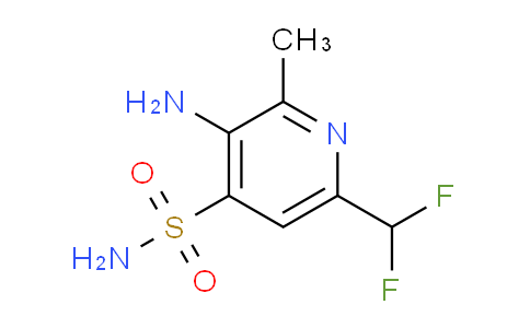 3-Amino-6-(difluoromethyl)-2-methylpyridine-4-sulfonamide