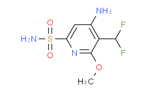 4-Amino-3-(difluoromethyl)-2-methoxypyridine-6-sulfonamide