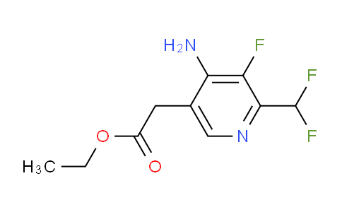 Ethyl 4-amino-2-(difluoromethyl)-3-fluoropyridine-5-acetate