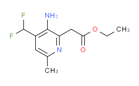 Ethyl 3-amino-4-(difluoromethyl)-6-methylpyridine-2-acetate
