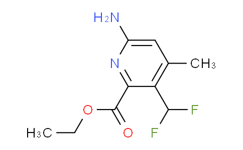 Ethyl 6-amino-3-(difluoromethyl)-4-methylpyridine-2-carboxylate