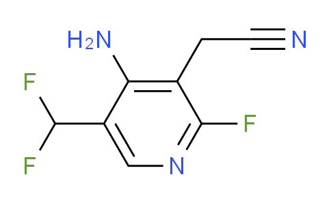 4-Amino-5-(difluoromethyl)-2-fluoropyridine-3-acetonitrile