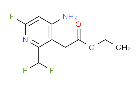 Ethyl 4-amino-2-(difluoromethyl)-6-fluoropyridine-3-acetate