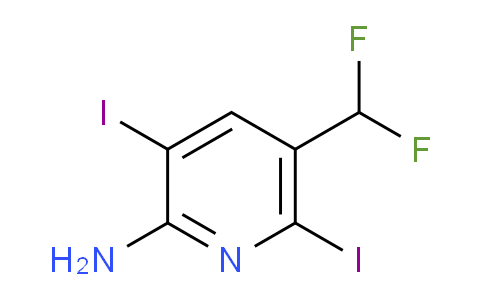 2-Amino-5-(difluoromethyl)-3,6-diiodopyridine