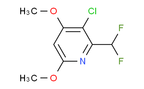 3-Chloro-2-(difluoromethyl)-4,6-dimethoxypyridine